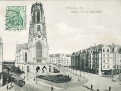 Köln Neusser Platz mit Agneskirche
