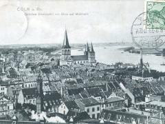 Köln a Rh Östliches Stadtviertel mit Blick auf Mühlheim