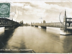 Kehl a Rhein Verkehrs und Eisenbahnbrücke