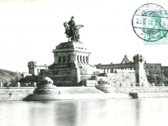 Koblenz das Kaiser Wilhelm Denkmal am deutschen Eck