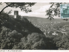 Lahneck Burg Blick auf Niederlahnstein