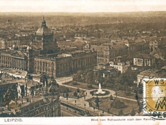 Leipzig Blick vom Rathausturm nach dem Reichsgericht