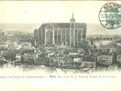 Metz Vogelschau vom Turme der Garnisonkirche