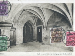 Zittau Halle im alten Kloster u Durchgang zum Klosterfriedhof