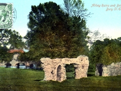Bury St Edmunds Abbey Ruins and Bridge