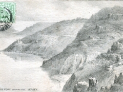Jersey La Crete Fort looking east