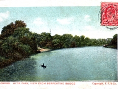 London Hyde Park from Serpentine Bridge