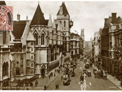 London Law Courts and Fleet Street