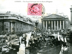 London The Royal Exchange and Bank of England