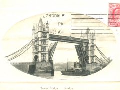 London Tower Bridge Prägekarte
