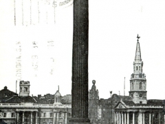 London Trafalgar Square and Nelson Column