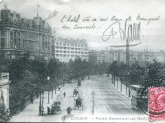 London Victoria Embankment and Hotel