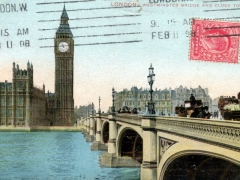 London Westminster Bridge and Clock Tower