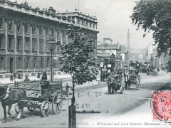 London Whitehall and Lord Nelson's Monument