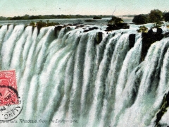 Rhodesia the Victoria Falls from th Eastern side