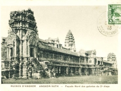 Angkor Vath Facade Nord des galeries du 2e etage
