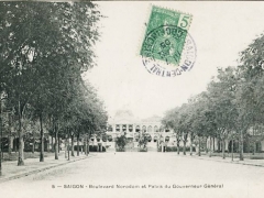 Saigon Boulevard Norodom et Palais du Gouverneur General