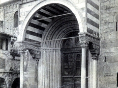 Bergamo Basilica di S M Maggiore Portale Settentrionale