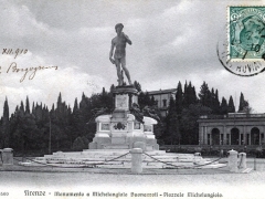 Firenze Monumento a Michelangiolo Buonarroti Piazzale Michelangiolo