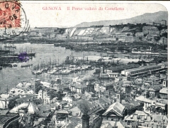 Genova Il Porto veduto da Castelletto