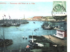 Genova Panorama dall'Hotel de la Ville