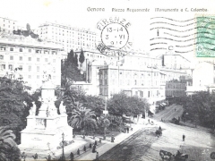 Genova Piazza Acquaverde Monumento a C Colombo