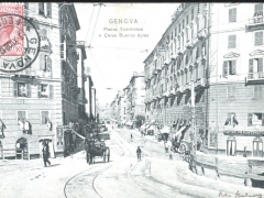 Genova Piazza Tommaseo e Corso Buenos Ayres