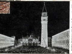 Grandiosa Illuminazione della Piazza S Marco Anno 1912