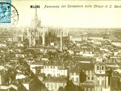 Milano Panorama dal Campanile della Chiesa di S Carlo