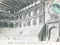 Parma Teatro Farnese Veduta dell'interno