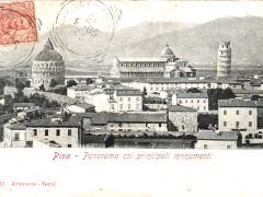 Pisa Panorama coi principali monumenti