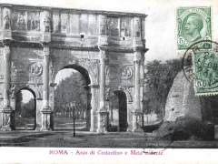Roma Arco di Costantino e Meta sudante