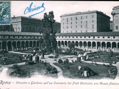 Roma Chiostro e Giardino nell' ex Convento dei Frati Certosini