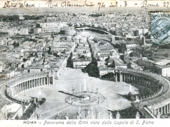 Roma Panorama della Citta visto dalla Cupola di S Pietro