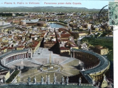 Roma Piazza S Pietro in Vaticano Panorama preso dalla Cupola