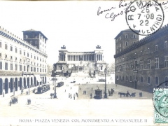 Roma Piazza Venezia col Monumento a V Emanuele II