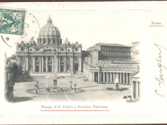 Roma Piazza di S Pietro e Basilica Vaticana