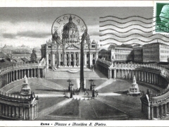 Roma Piazza e Basilica di S Pietro