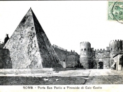 Roma Porta San Paoio e Piramide di Caio Cestio
