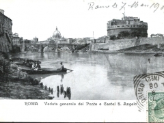 Roma Veduta generale del Ponte e Castel S Angelo