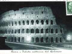 Roma Veduta notturna del Colosseo