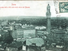Siena Panorama della citta visto dalla torre del Duomo