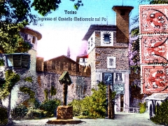 Torino Ingresso al Castello Medioevale sul Po