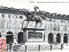 Torino Monumento ad Emanuele Filiberto in Piazza S Carlo