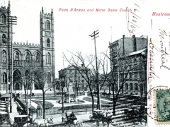 Montreal Place D'Armes and Notre Dame Church