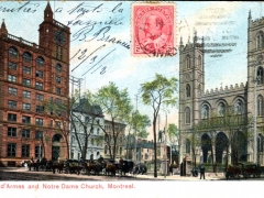 Montreal Place d'Armes and Notre Dame Church