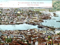 Constantinople Vue panoramique du Pont de Galata