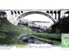 Pont Adolphe Adolphsbrücke Spannung des Mittelbogens