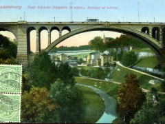 Pont Adolphe Diametre 84 metres hauteur 33 metres
