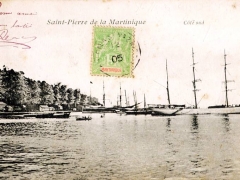 Saint Pierre de la Martinique Cote sud